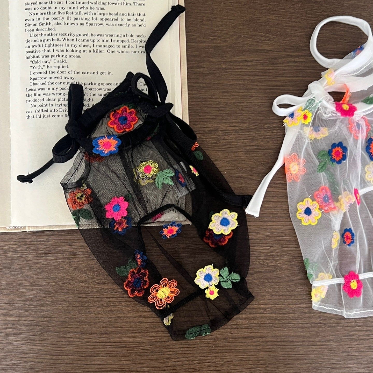Vivid Floral Halter Dress, S-XL, Dog Dress, Wedding Pet, Dog Summer Dress, Dog Top, Dog Clothing, Dog Fashion, Dog Apparel - NKpup