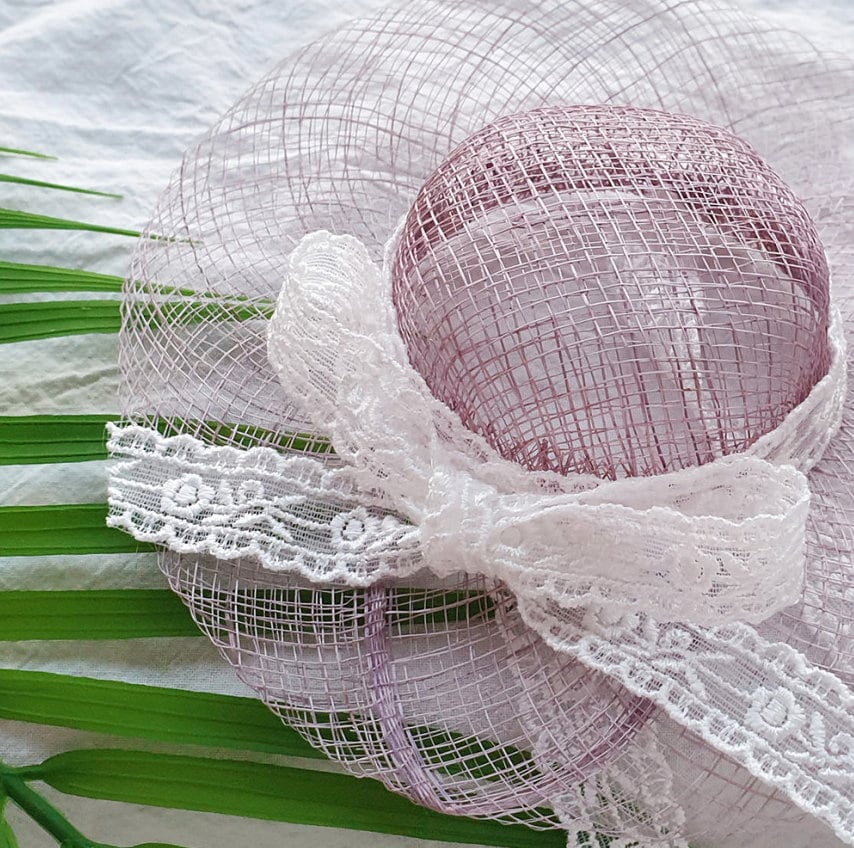 Lace Ribbon Hat, S-L, Pet Outdoor Accessories, Dog Luxury Hat, Pet Accessory, Dog Wedding, NKPUP - NKpup