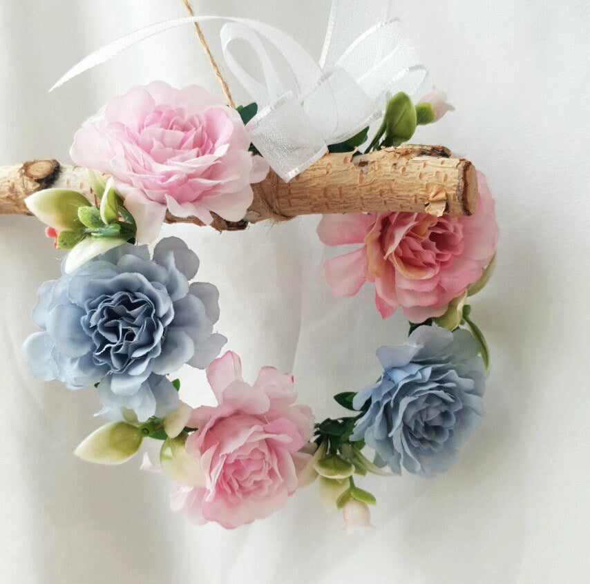 Charming Floral Wreath, Pet Wedding, Dog Wedding Crown, Small Dog Wedding, Pet Accessory, NKpup - NKpup