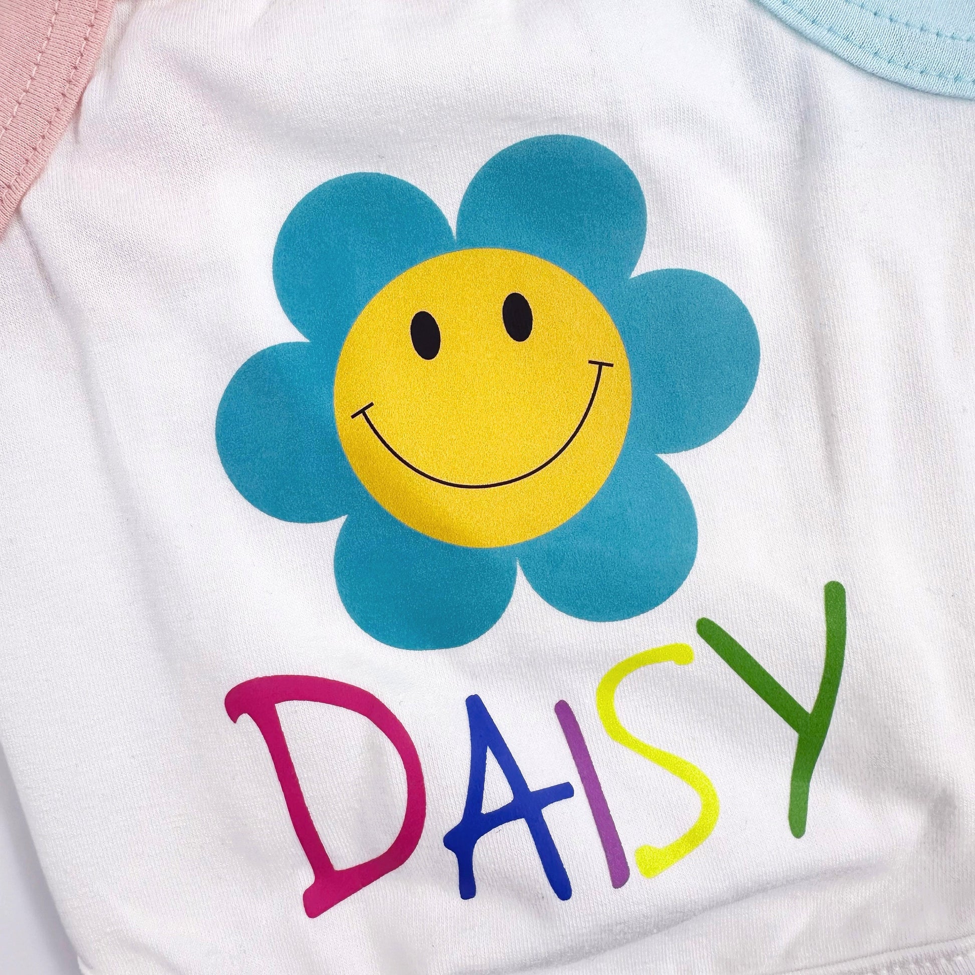 Smile Daisy Top, S-2XL, Dog Cotton Sleeveless, Dog-Tee, Dog T-shirt, Dog Top, Small Dog Clothes, Dog Apparel, Undershirt for Dogs - NKpup