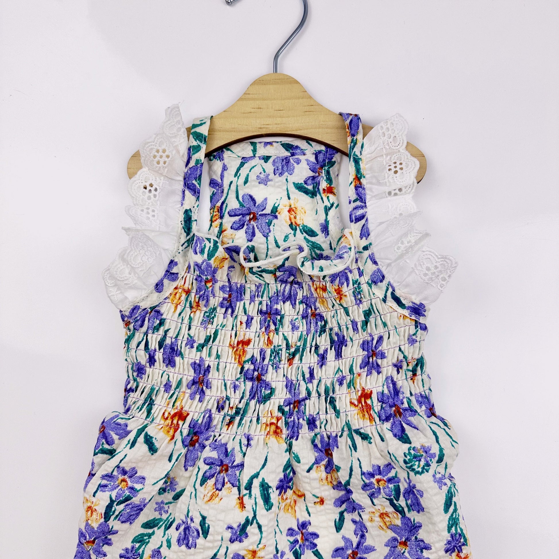 Floral Smocked Dress, S-XL, Pet Clothing, Dog Wedding, Dog-Dress, Dog Top, Dog Clothing, Dog Fashion, Dog Apparel - NKpup