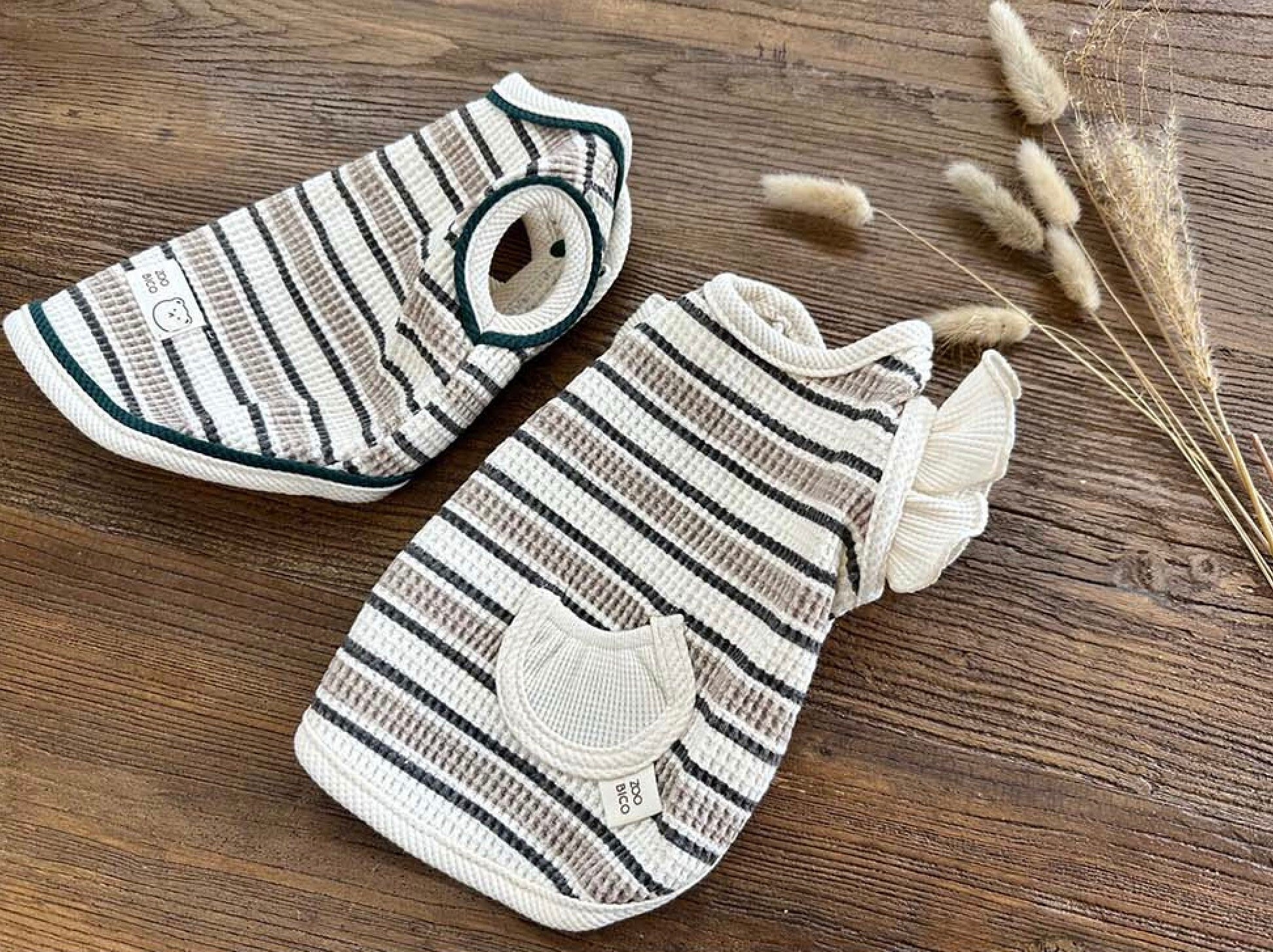 Cotton Stripe Waffle Vest, XS-2XL, Small Dog Clothes, Dog-Vest, Cotton Vest, Gift for Furry Friends, Dog Outdoor, NKPUP - NKpup