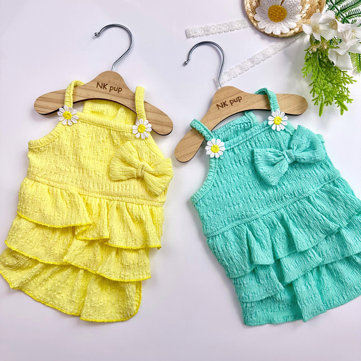 Ruffle Dress, S-XL, Dog Dress, Dog Wedding, Dog Summer Dress, Gift for Furry Friends, NKPUP - NKpup