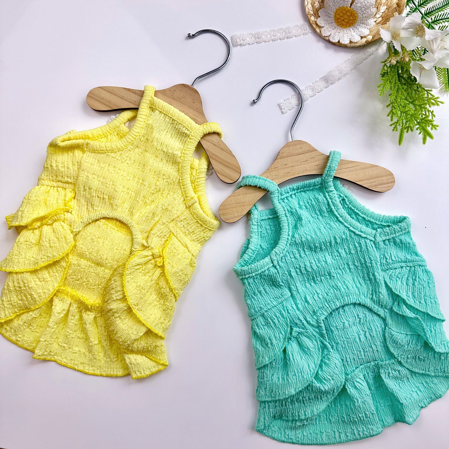 Ruffle Dress, S-XL, Dog Dress, Dog Wedding, Dog Summer Dress, Gift for Furry Friends, NKPUP - NKpup