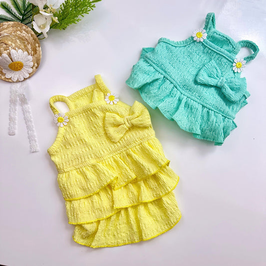 Ruffle Dress, S-XL, Dog Dress, Dog Wedding, Dog Summer Dress, Gift for Furry Friends, NKPUP - NKpup