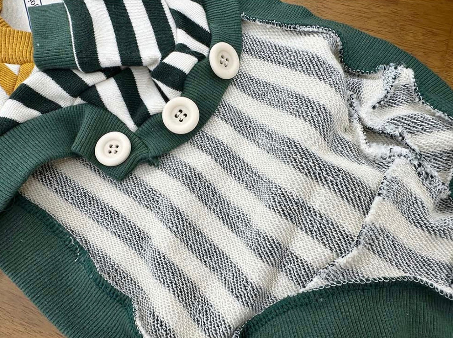 Stripe Patch Cardigan, XS-2XL, Pet Clothes, Dog Cardigan, Dog Jacket, Dog Clothes, Dog Winter Top, NKPUP - NKpup