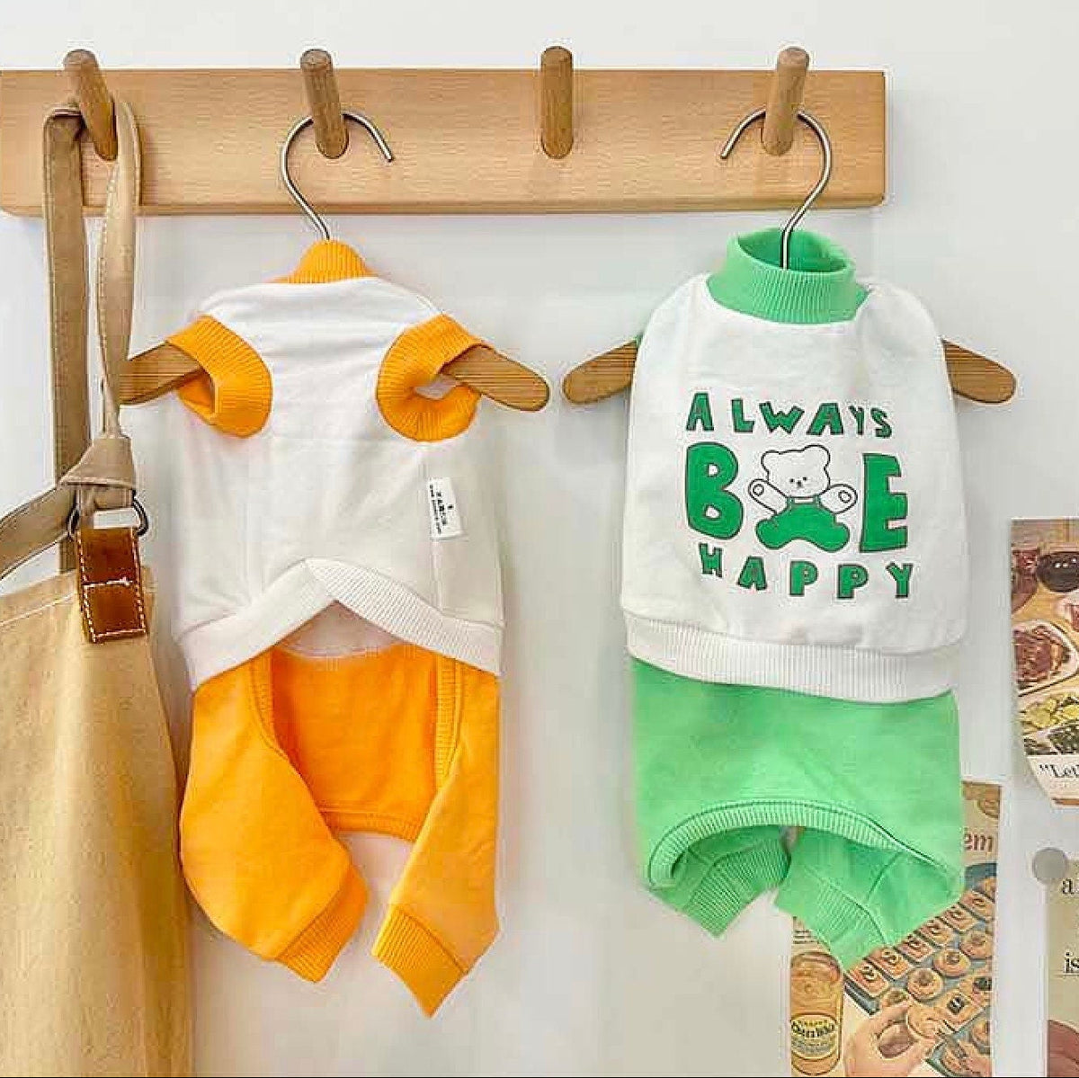 Always Be Happy Overall, S-2XL, Pajama Pet, Dog Jumpsuit, Pet Clothing, Dog Coat, Dog Winter Top, Dog Fashion, Dog Apparel, Pet Clothing - NKpup