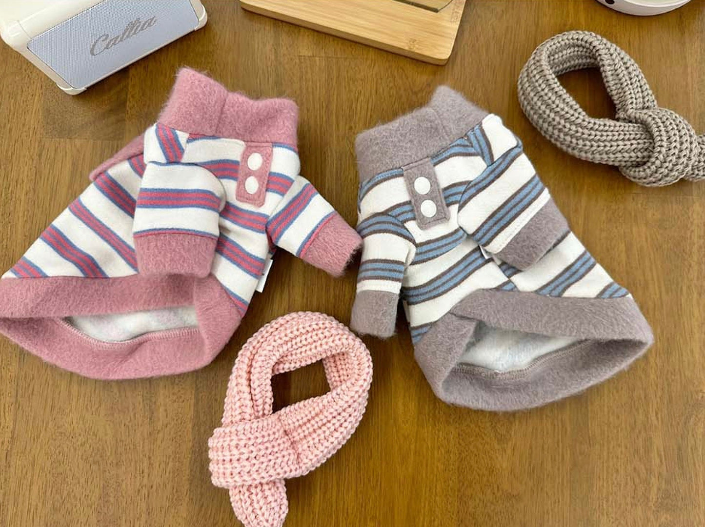 Cozy Striped Top, XS-2XL, Small Dog Clothes, Dog-Tee, Dog Top, Dog Clothing, Dog Fashion, Dog Apparel, NKPUP - NKpup