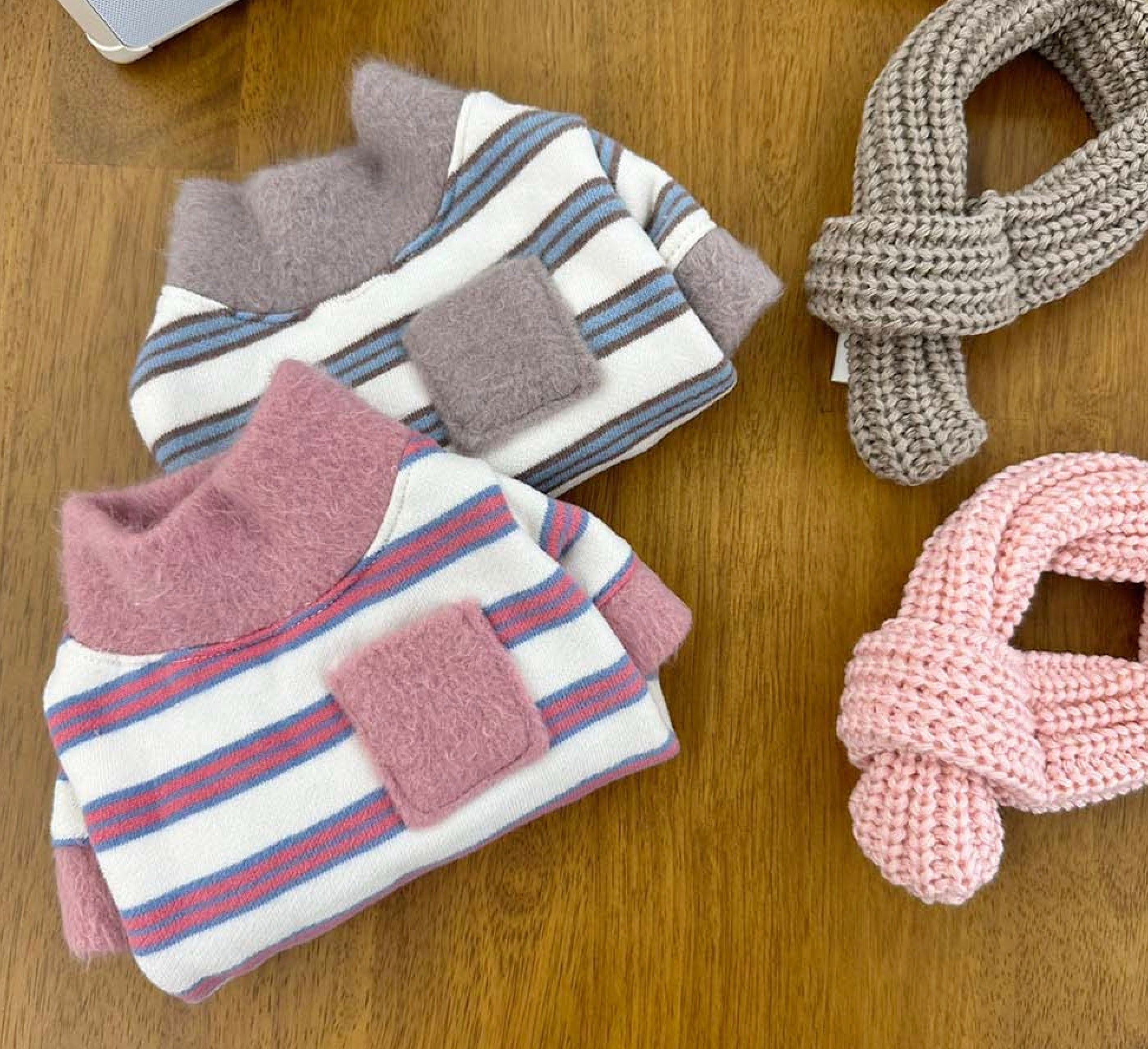 Cozy Striped Top, XS-2XL, Small Dog Clothes, Dog-Tee, Dog Top, Dog Clothing, Dog Fashion, Dog Apparel, NKPUP - NKpup