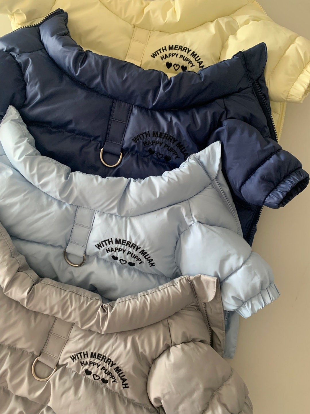 Thermal Puffer Vest & Muffler Set, S-2XL, Pet Clothing, Dog-Vest, Dog Jacket, Dog Fashion, Dog Apparel, Pet Clothing - NKpup