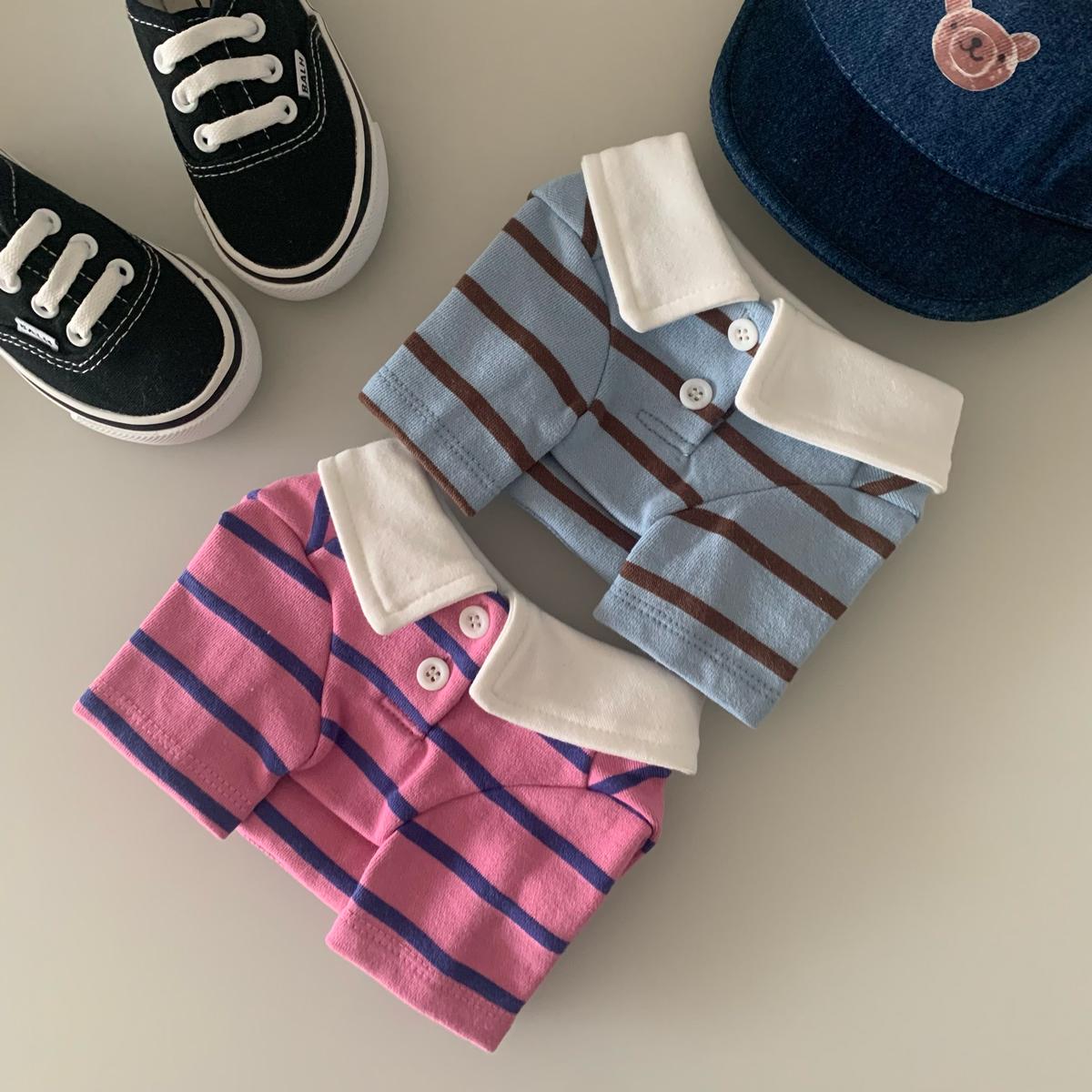 Striped Polo Pet Shirt, S-XL, Small Dog shirt, Dog Clothes, Small Dog, Dog Fashion, Dog Apparel, Gift for Dogs - NKpup