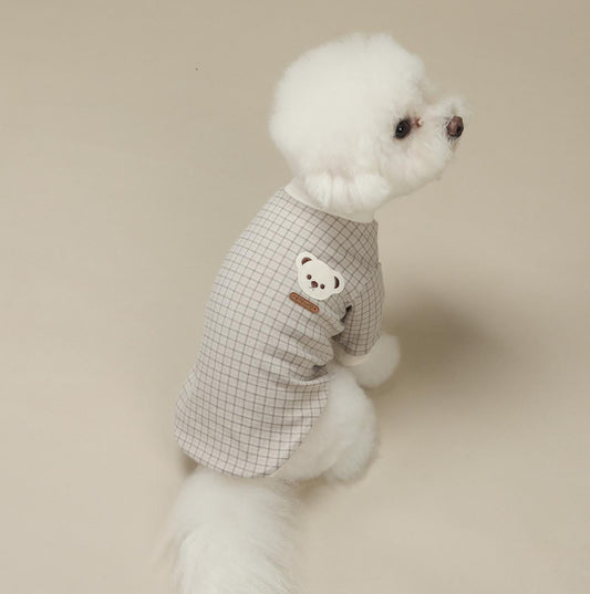 Charming Checker Tee, S-2XL, Small Dog Clothes, Dog Top, Dog T-shirts, Pet Clothes, NKPUP - NKpup