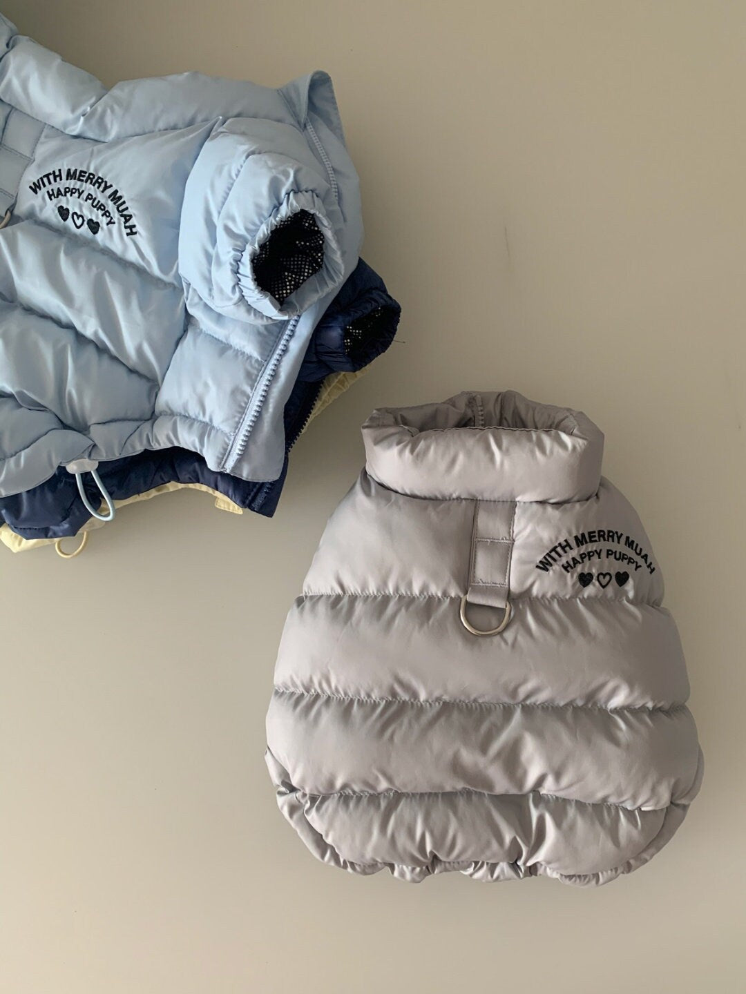 Thermal Puffer Vest & Muffler Set, S-2XL, Pet Clothing, Dog-Vest, Dog Jacket, Dog Fashion, Dog Apparel, Pet Clothing - NKpup