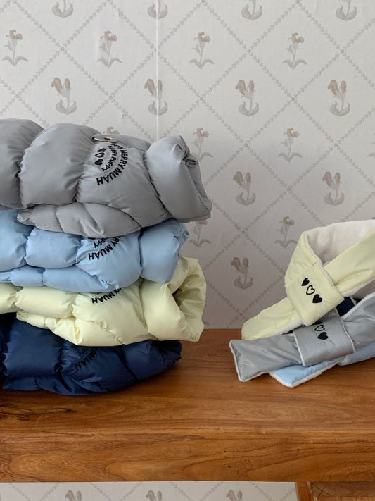 Thermal Puffer Vest & Muffler Set, S-2XL, Pet Clothing, Dog-Vest, Dog Jacket, Dog Fashion, Dog Apparel, Pet Clothing - NKpup