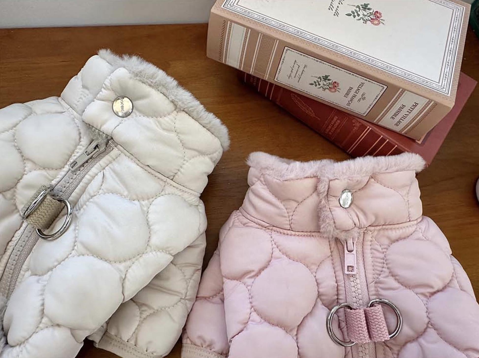 Cozy Quilted Fur Outfit Overall&Dress, S-2XL, Dog Jumpsuit, Dog Winter Dress, Small Dog Clothes, Dog Winter Top, NKPUP - NKpup