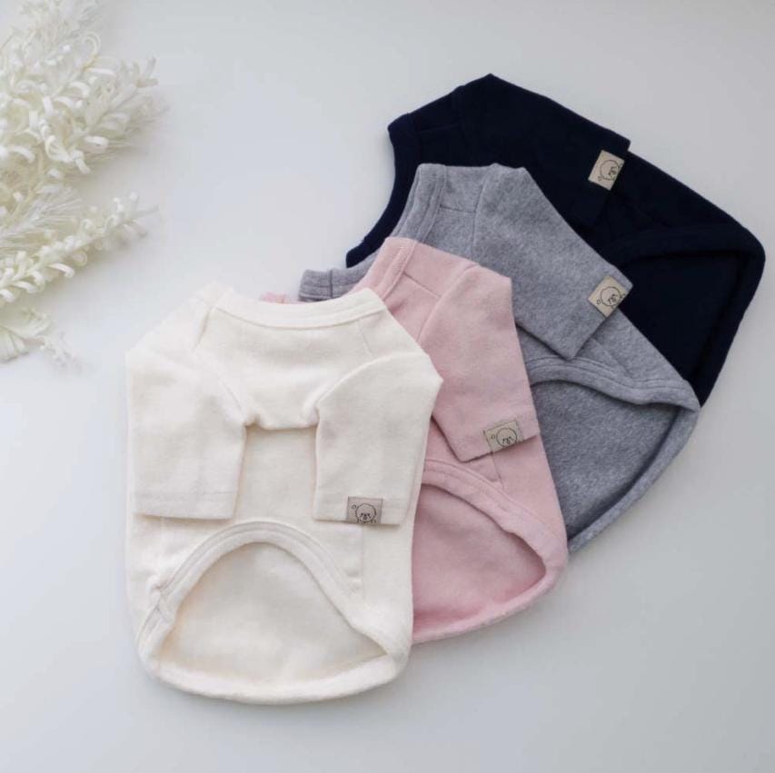 Basic Round Shirt, XS-2XL, Pet Clothing, Dog-Tee, Dog check-shirt, Dog Top, Dog Clothing, Dog Fashion, Dog Apparel, Dog Long sleeves - NKpup