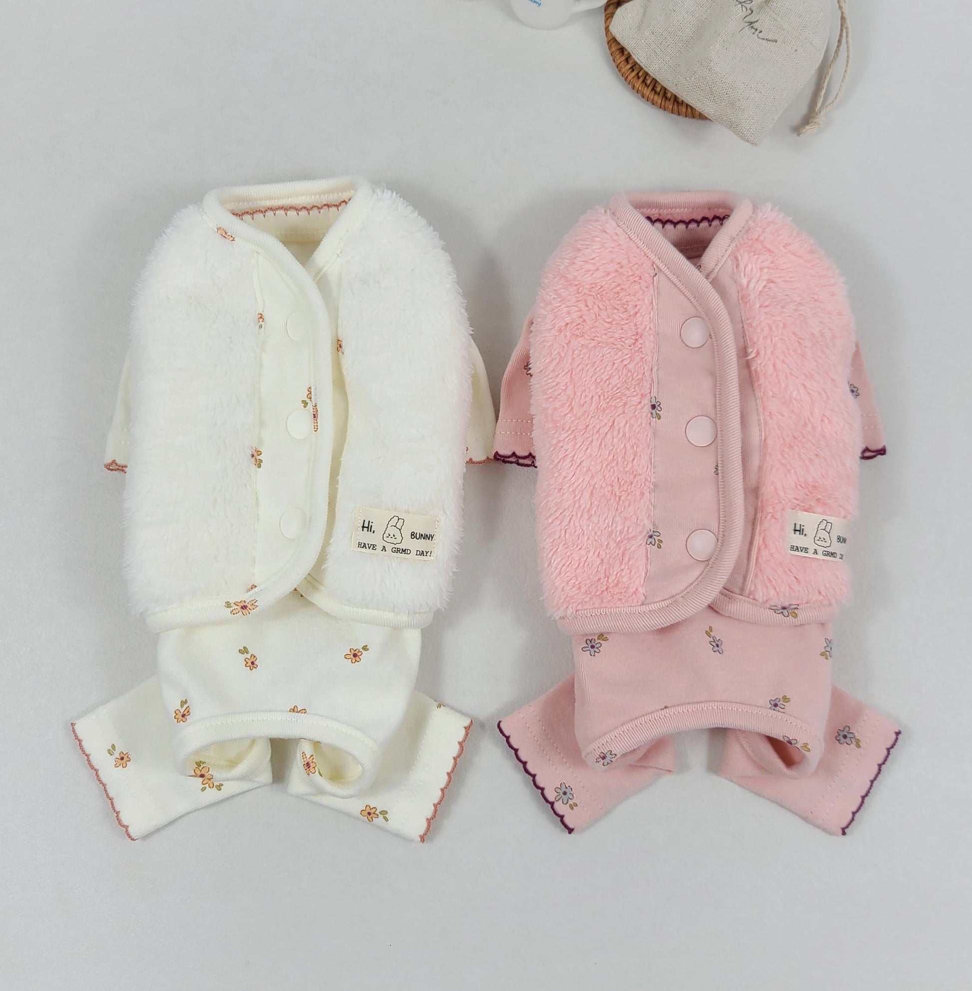 Teddy Snap Cardigan, S-2XL, Small Dog Clothes, Dog Vest, Winter Outfit, Gift for Furry Friend, NKpup - NKpup