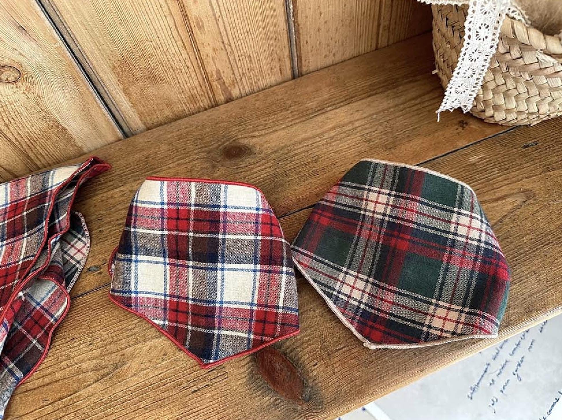 Cozy Plaid Scarf, S-L, Dog Accessory, Small Dog Neck Warmer, Pet Clothing, Pet Accessory, Dog Fashion, Dog Apparel, Pet Clothing - NKpup