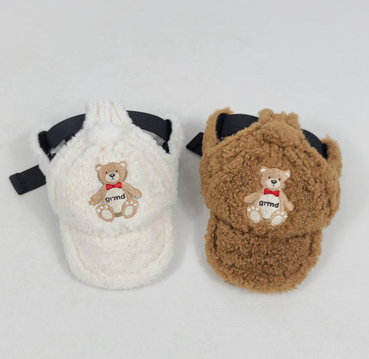 Teddy Bear Fleece Hat, S-L, Hat for Dog, Dog Hat, Pet Outdoor Accessories, Pet Accessory, Dog Fashion, Dog Apparel, Pet Clothing - NKpup