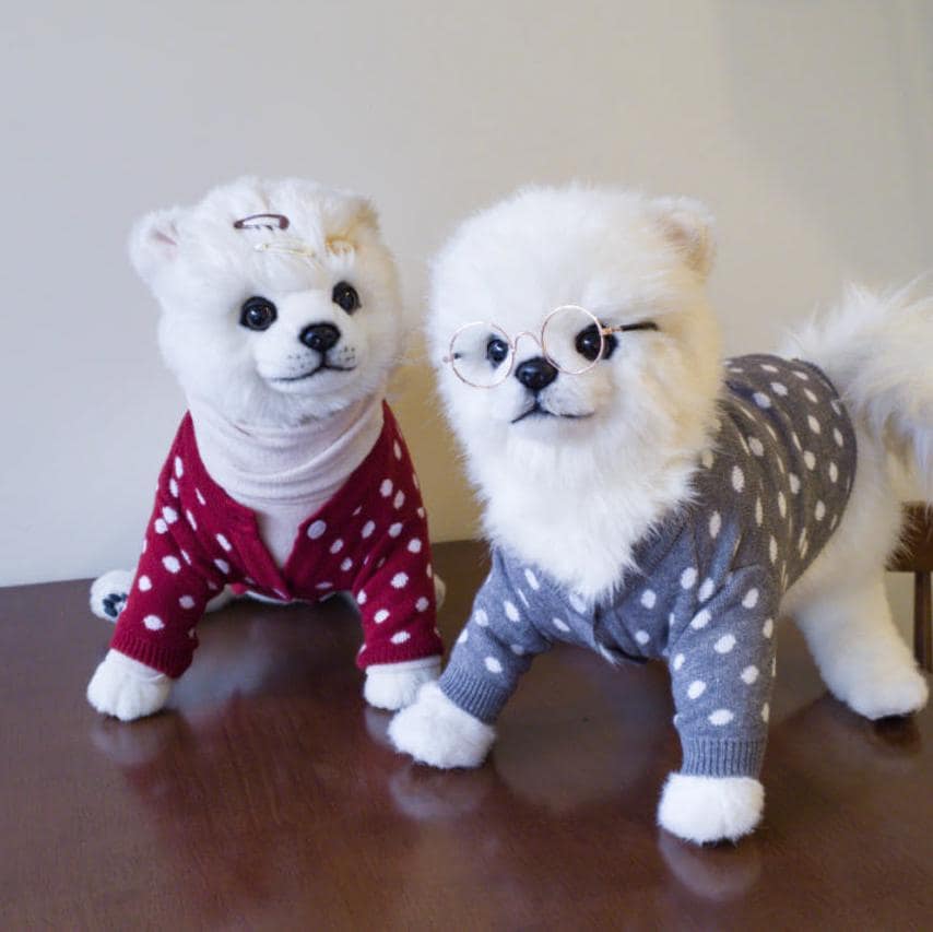 S-3XL, Polka Dot Knit Cardigan, Small Dog Clothes, Dog Sweater, Dog Winter Outfit, Small Dog Top, NKPUP - NKpup