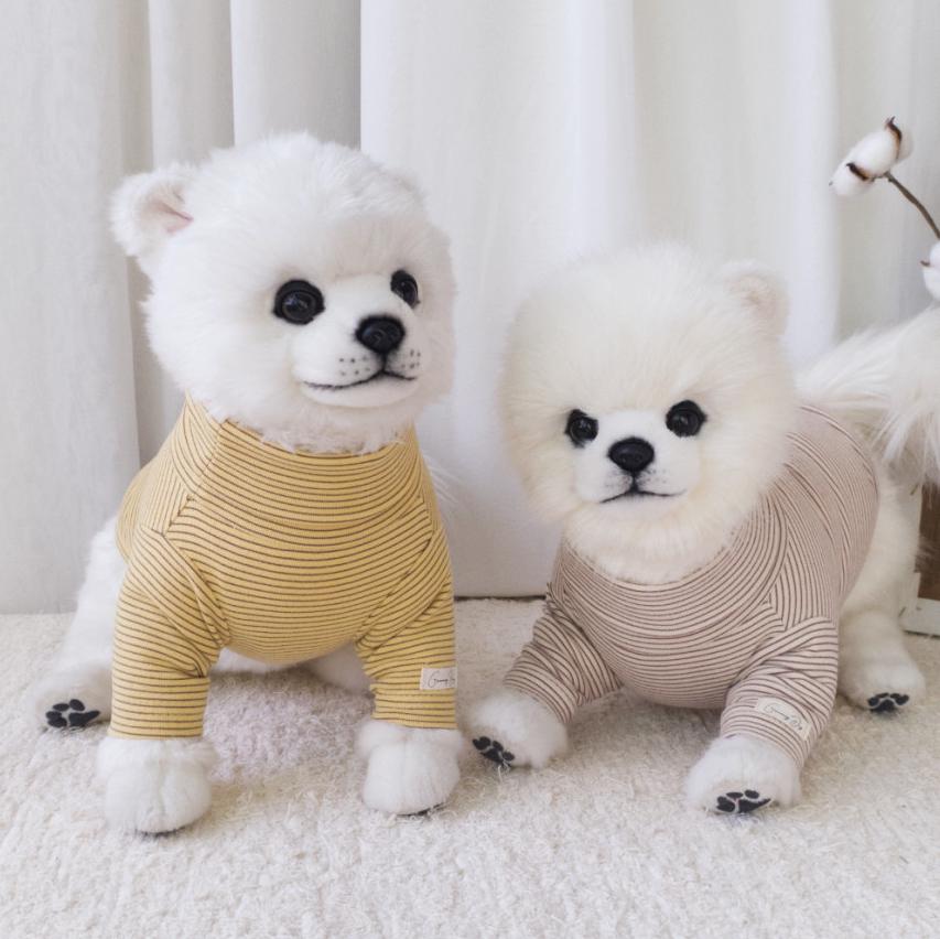 Cozy Striped Turtleneck, S-2XL, Small Dog Clothes, Dog Essential Tee, Dog T-shirts, Dog Top, NKPUP - NKpup