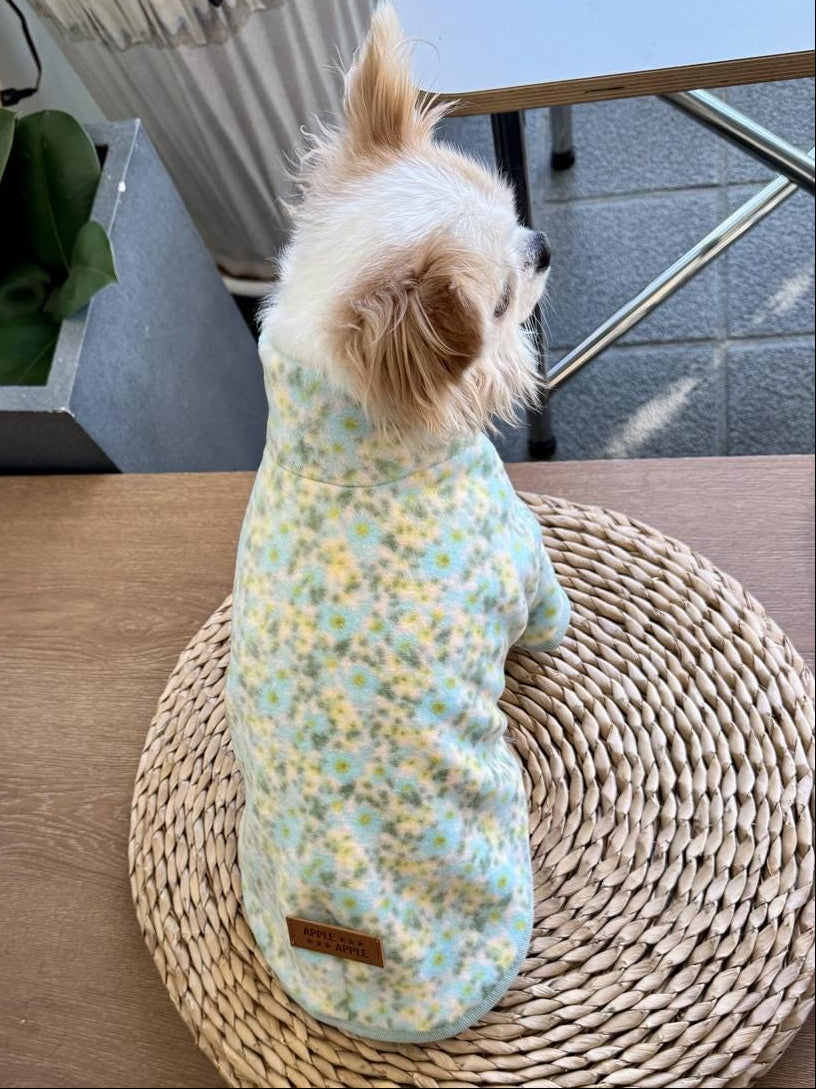 Floral Zip-Up Fleece Jacket - NKpup