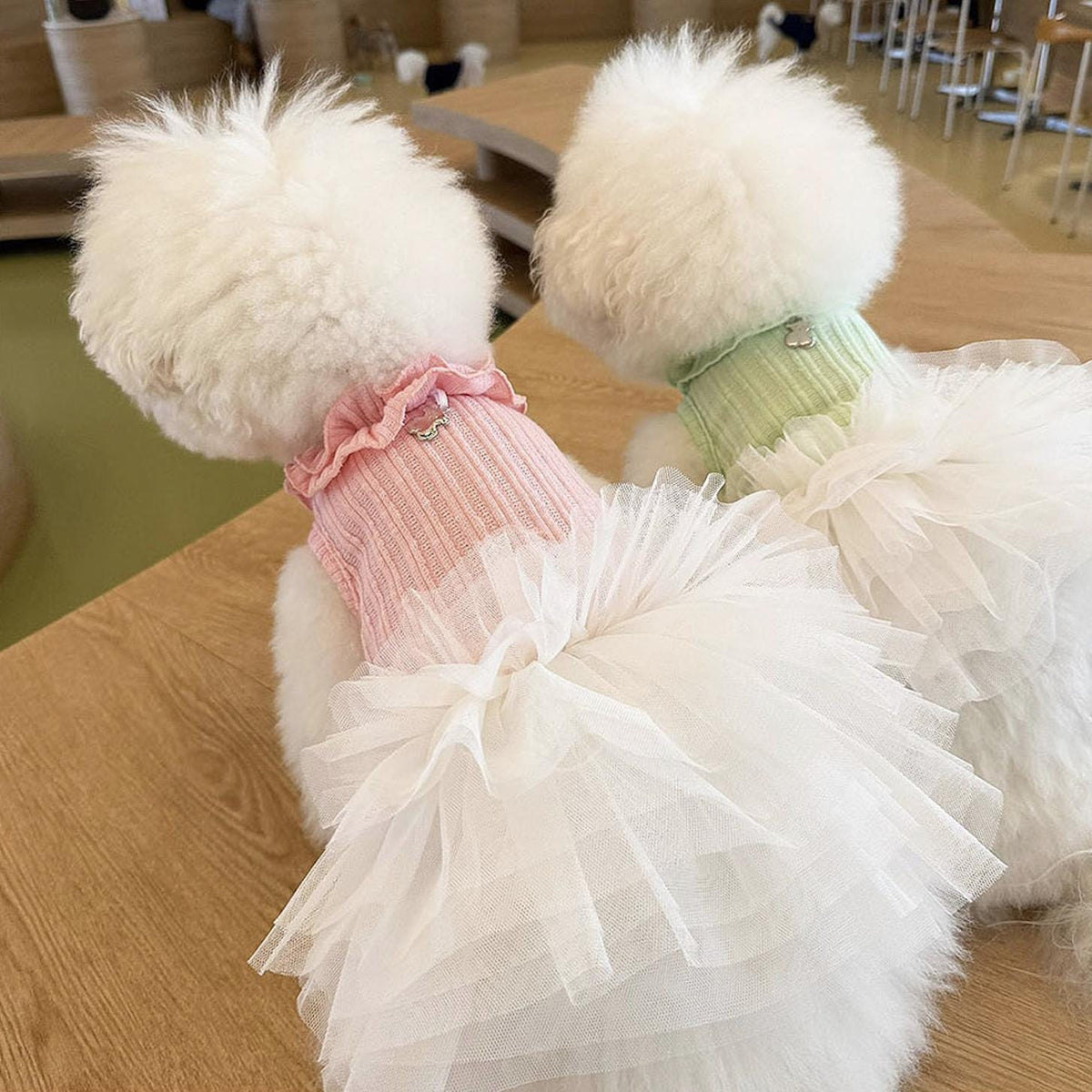Ruffle Tulle Dress, XS-XL, Small Dog Clothes, Dog Dress, Dog Wedding, Dog Apparel, Pet Clothing, NKPUP - NKpup