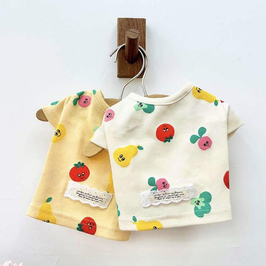 Fruit Garden Tee, XS-2XL, Small Dog Clothes, Cotton Shirt, Dog-Tee, Dog T-shirt, Dog Top, NKPUP - NKpup