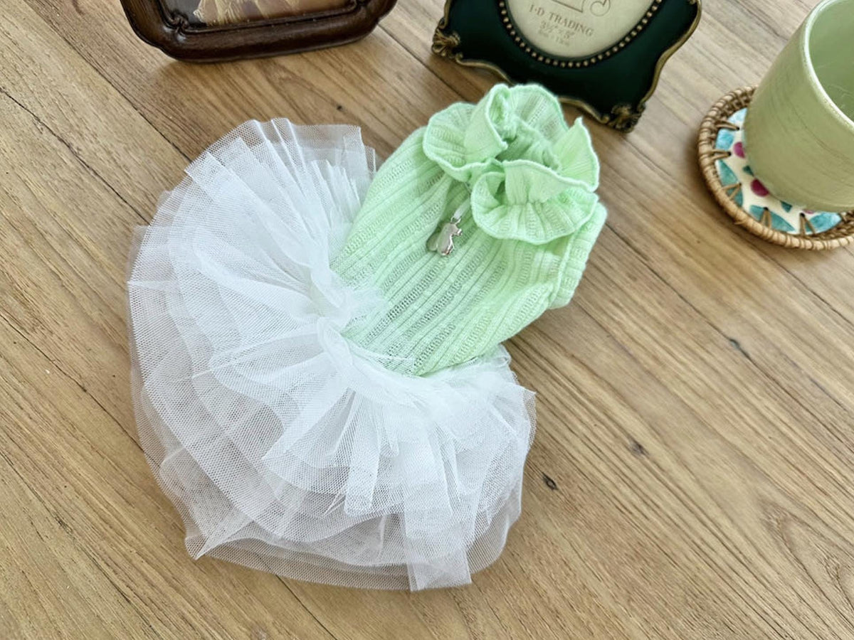 Ruffle Tulle Dress, XS-XL, Small Dog Clothes, Dog Dress, Dog Wedding, Dog Apparel, Pet Clothing, NKPUP - NKpup