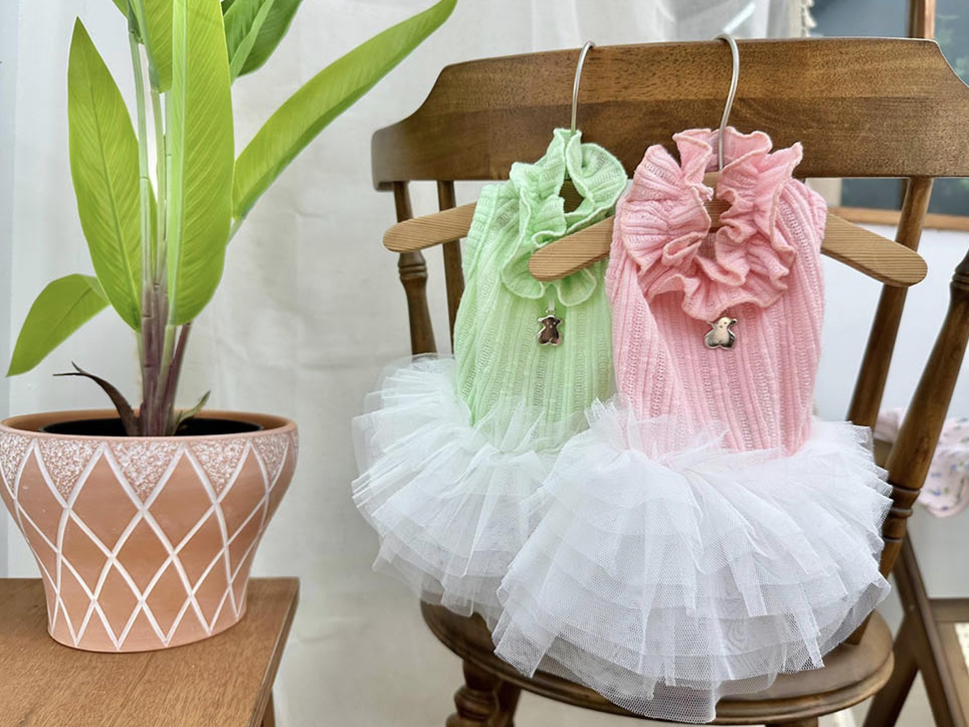 Ruffle Tulle Dress, XS-XL, Small Dog Clothes, Dog Dress, Dog Wedding, Dog Apparel, Pet Clothing, NKPUP - NKpup
