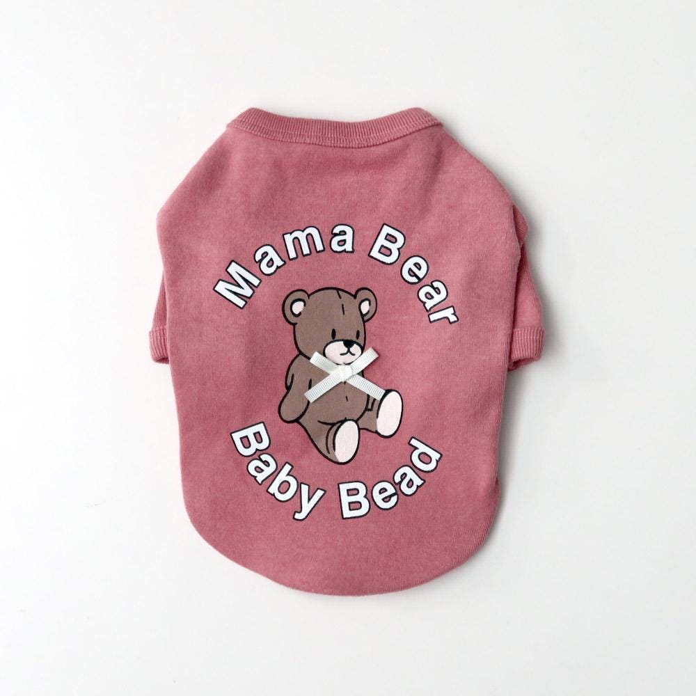 Happy Bear Sweatshirt, S-2XL, Small Dog Clothes, Dog SweatShirt, Dog-Tee, Dog T-shirt, Dog Top, NKPUP - NKpup