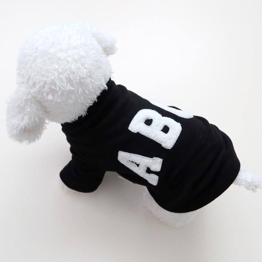 ABC Sweatshirt, S-2XL, Small Dog Clothes, Cotton Shirt, Dog-Tee, Dog T-shirt, Dog Top, NKPUP - NKpup