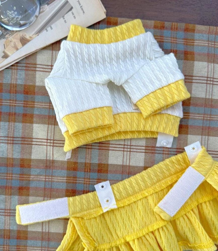 Ruffle Knit Two Piece Set, S-2XL, Small Dog Clothes, Dog Dress, Dog Outfit, Dog Apparel, Pet Clothing, NKPUP - NKpup