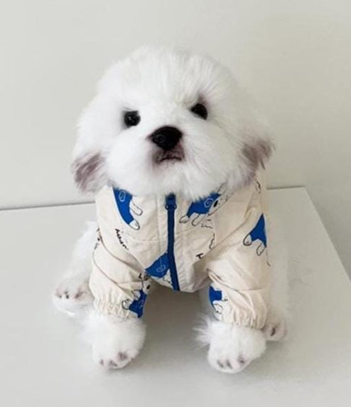 Teddy Zip-Up Jacket, S-2XL, Dog Jacket, Small Dog Outer, Small Dog Clothes, Gift for Dogs, NKPUP - NKpup