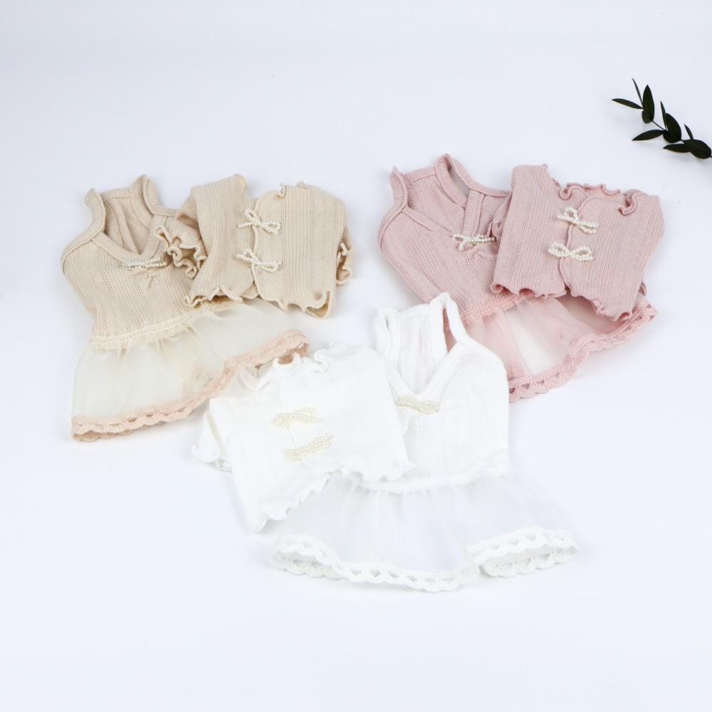 Pearl Tulle Dress, XS-XL, Small Dog Clothes, Dog Dress, Dog Wedding, Dog Luxury Dress, NKPUP - NKpup