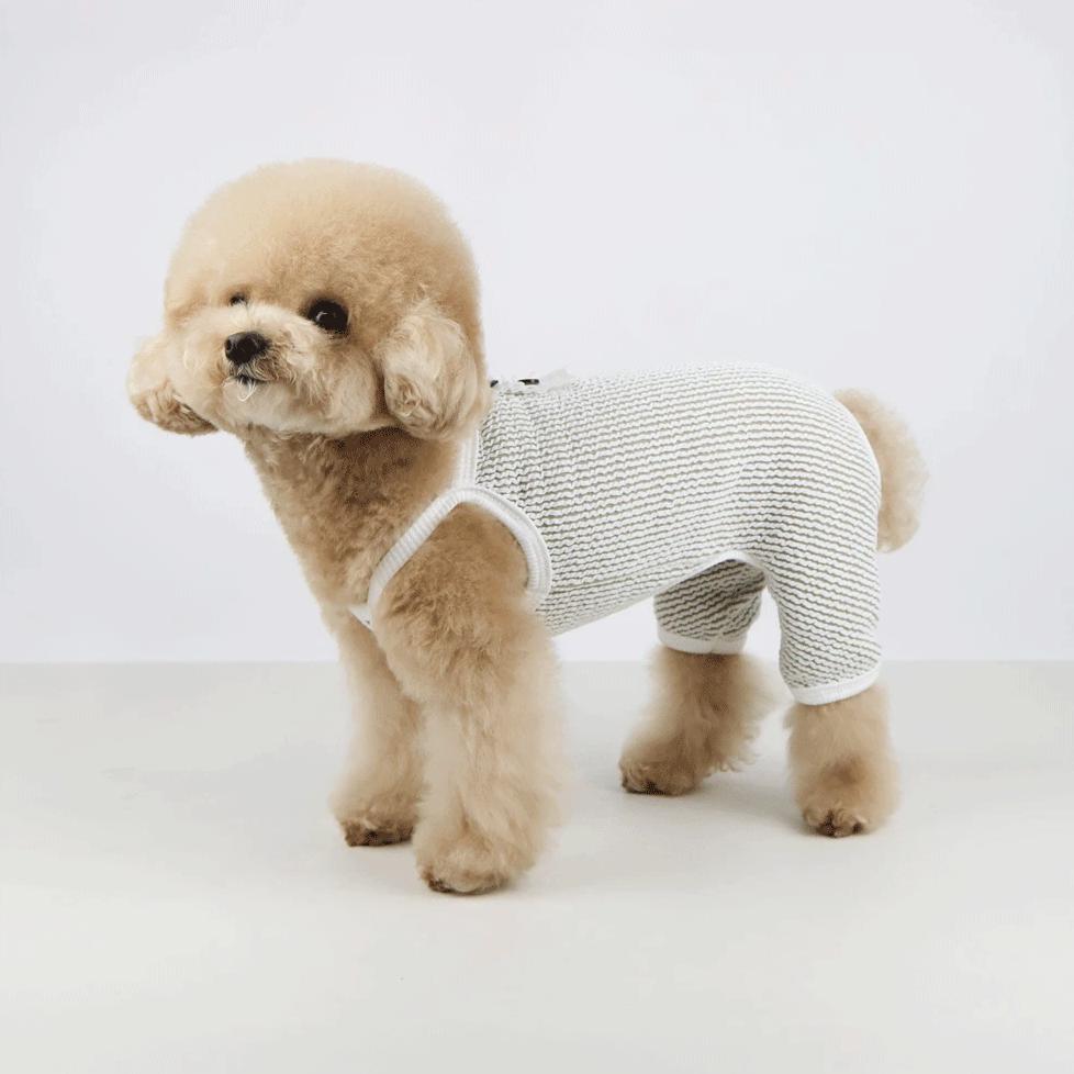 Waffle Henley Overall, S-XL, Small Dog Bodysuit, Small Dog Clothes, Dog Summer Top, Dog Apparel, Gift for Dogs, NKPUP - NKpup