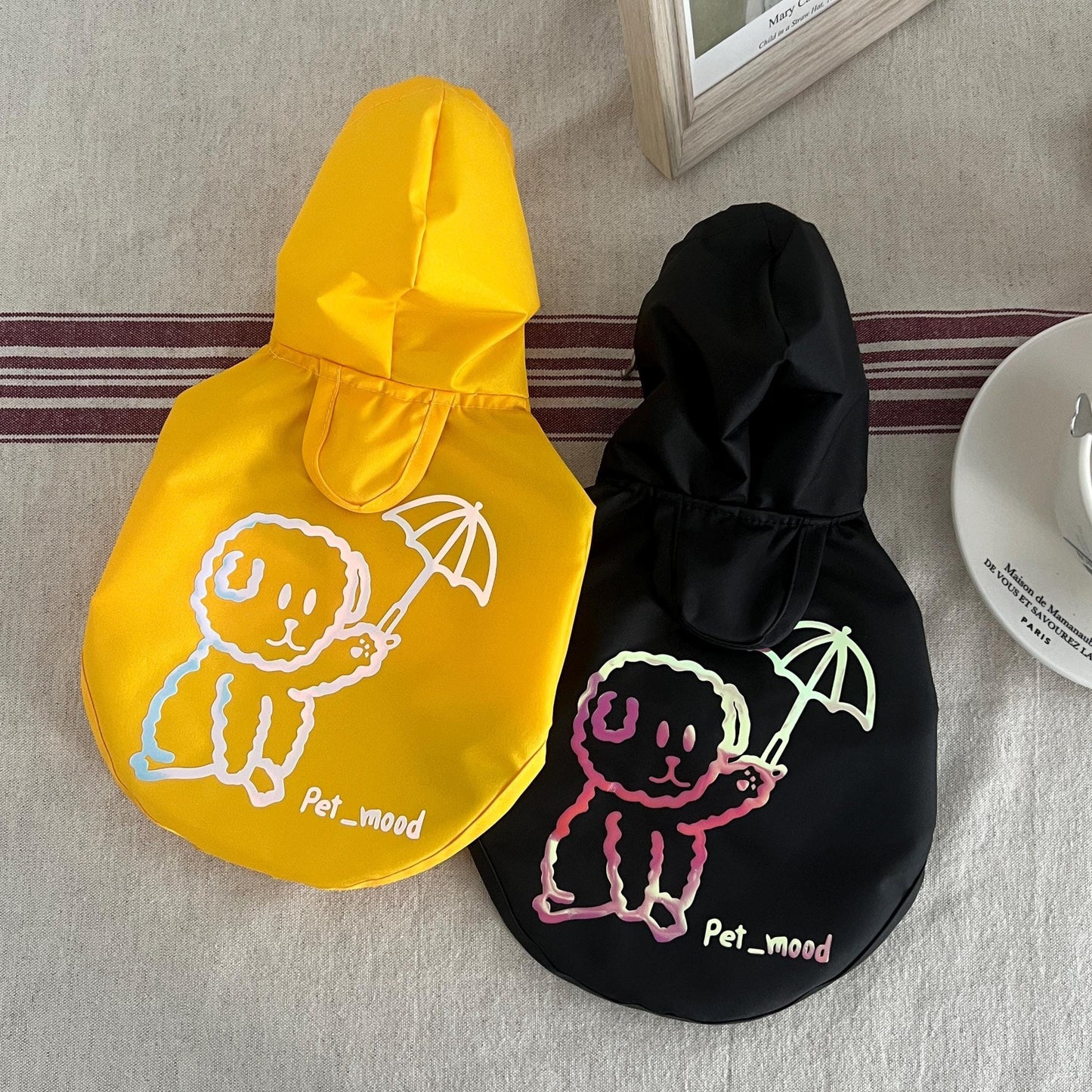 Glow Print Raincoat for Dog, S-2XL, Waterproof, Poncho for Dog, Outdoor Raincoat for Dog, Pet Clothing, Dog Jacket, Dog Apparel - NKpup