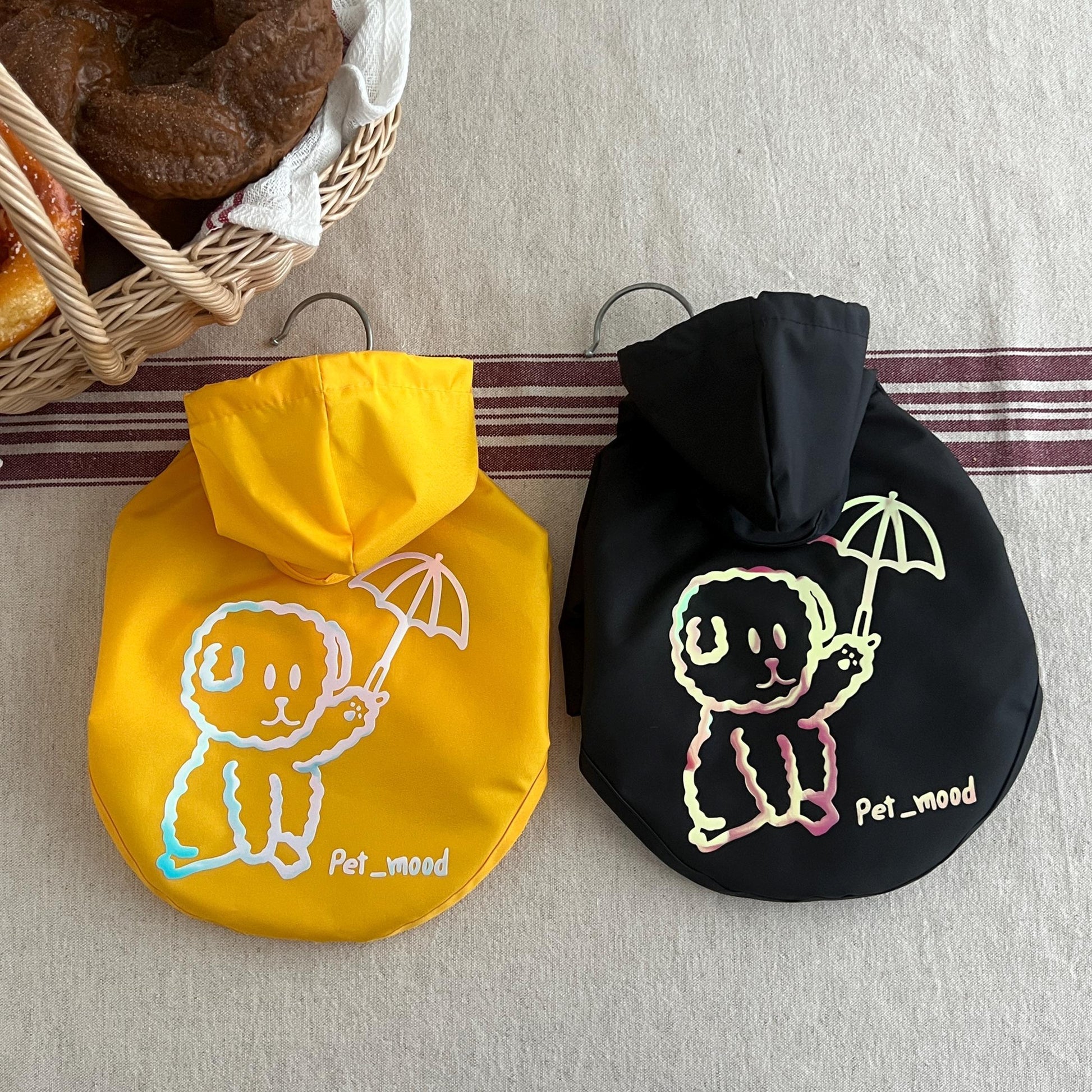 Glow Print Raincoat for Dog, S-2XL, Waterproof, Poncho for Dog, Outdoor Raincoat for Dog, Pet Clothing, Dog Jacket, Dog Apparel - NKpup