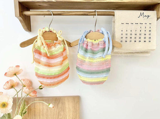 Pastel Rainbow Summer Dress, XS-2XL, Small Dog Clothes, Dog Top, Dog Summer Knit, NKPUP - NKpup