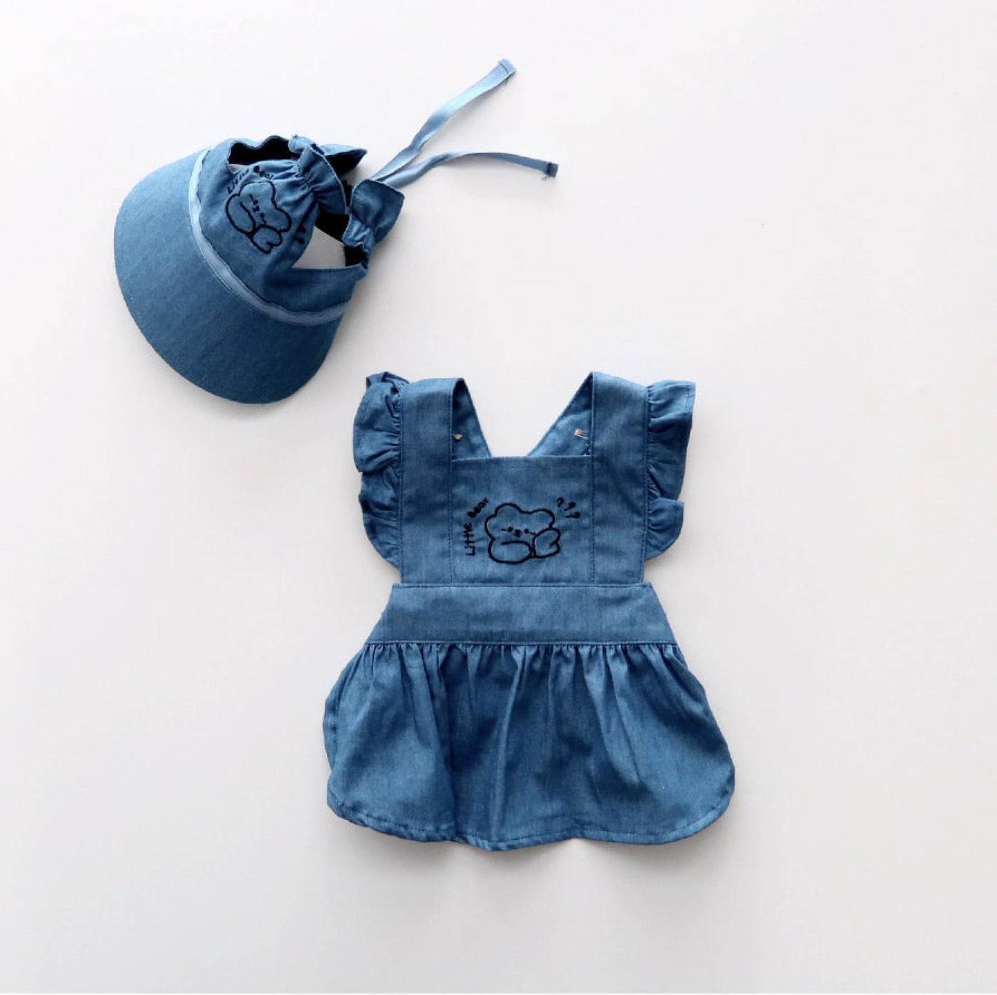Denim Bear Outfit W/Cap, S-XL, Pet Pants, Dog Jumpsuit, Pet Clothing, Dog Coat, Dog Winter Top, Dog Fashion, Dog Apparel, Pet Clothing - NKpup