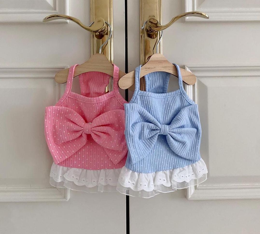 Sweet Bow Lace Dress, S-XL, Small Dog Clothes, Dog Dress, Dog Wedding, Dog Luxury Top, Pet Clothes, NKPUP - NKpup