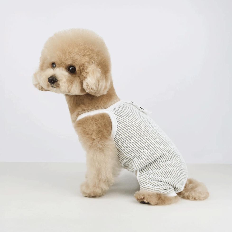 Waffle Henley Overall, S-XL, Small Dog Bodysuit, Small Dog Clothes, Dog Summer Top, Dog Apparel, Gift for Dogs, NKPUP - NKpup