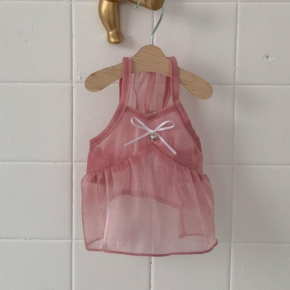 Sheer Ribbon Layered Dress, S-XL, Small Dog Clothes, Dog Dress, Dog Wedding, Dog Apparel, Pet Clothing, NKPUP - NKpup