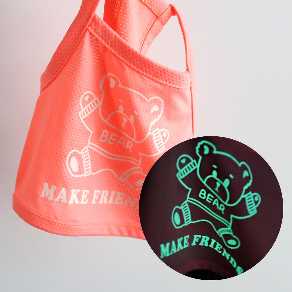Luminous Bear Tank, S-XL, Small Dog shirt, Small Dog Clothes, Dog Summer Top, Dog Apparel, Gift for Dogs, NKPUP - NKpup