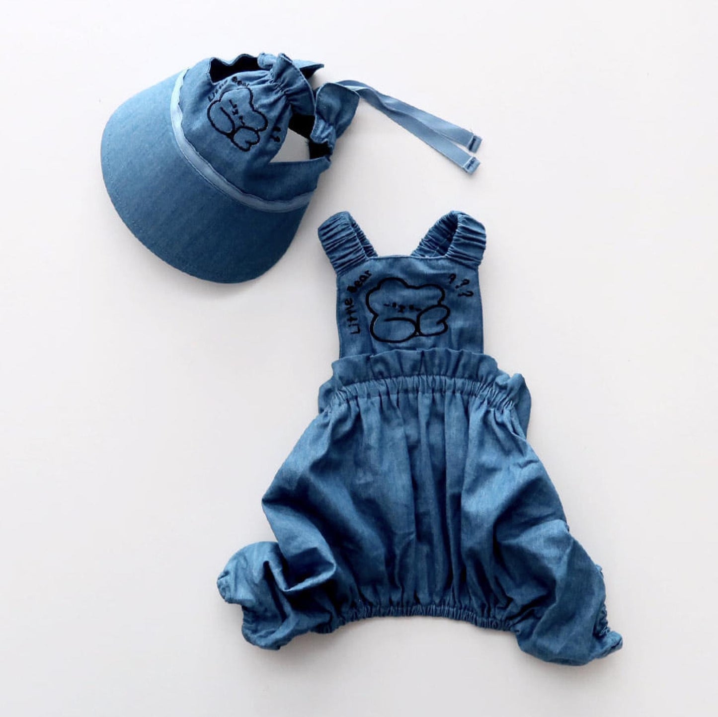Denim Bear Outfit W/Cap, S-XL, Pet Pants, Dog Jumpsuit, Pet Clothing, Dog Coat, Dog Winter Top, Dog Fashion, Dog Apparel, Pet Clothing - NKpup