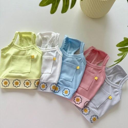 Happy Daisy Cooling Ribbed Dress, S-2XL, Small Dog Shirt, Small Dog Clothes, Dog Blouse, Gift for Dogs, NKPUP - NKpup