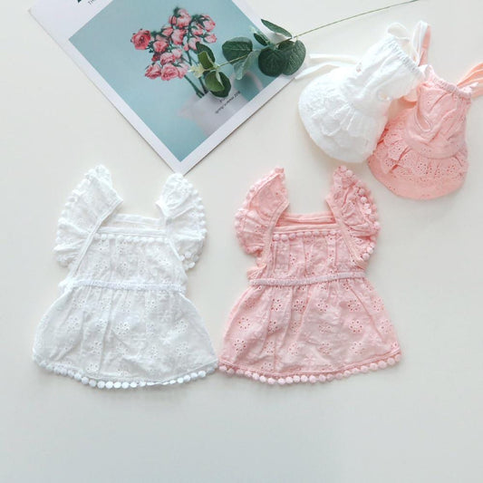Eyelet Friend Dress Set, S-XL, Dog Dress, Pet Clothing, Dog Outfit, Dog Summer Dress, Dog Fashion, NKPUP - NKpup