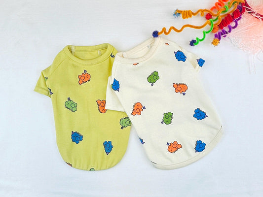 Baby Dino Tee, S-XL, Small Dog Clothes, Dog Top, Dog Cute Top, Dog Outfit, Gift for Furry Friends, NKPUP - NKpup