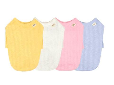 Basic Ribbed T-Shirt, S-2XL, Pet Clothing, Dog-Tee, Dog check-shirt, Dog Top, Dog Clothing, Dog Fashion, Dog Apparel, Dog Long sleeves - NKpup