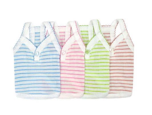 Stripe Ribbed Top, S-2XL, Dog Sleeveless, Dog-Tee, Dog T-shirt, Dog Top, Dog Clothing, Dog Fashion, Dog Apparel, Undershirt for Dogs - NKpup